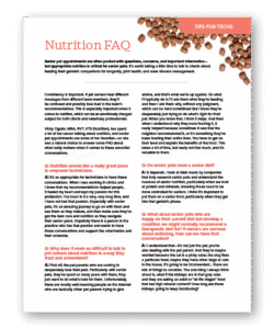 Nutrition FAQ