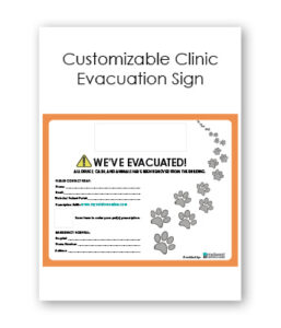Customizable Clinic Evacuation Sign - Clinic Tool