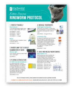 Kitten Season Ringworm Protocol - Clinic Tool