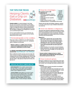 Helping Clients Get a Grip on Diabetes - Clinic Tool